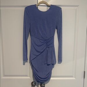 MISHA COLLECTION Long Sleeve Blue Dress